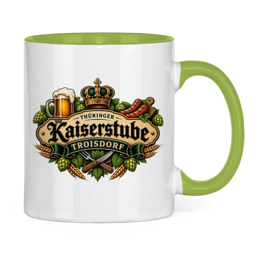 Tasse zweifarbig Kaiserstube Emblem
