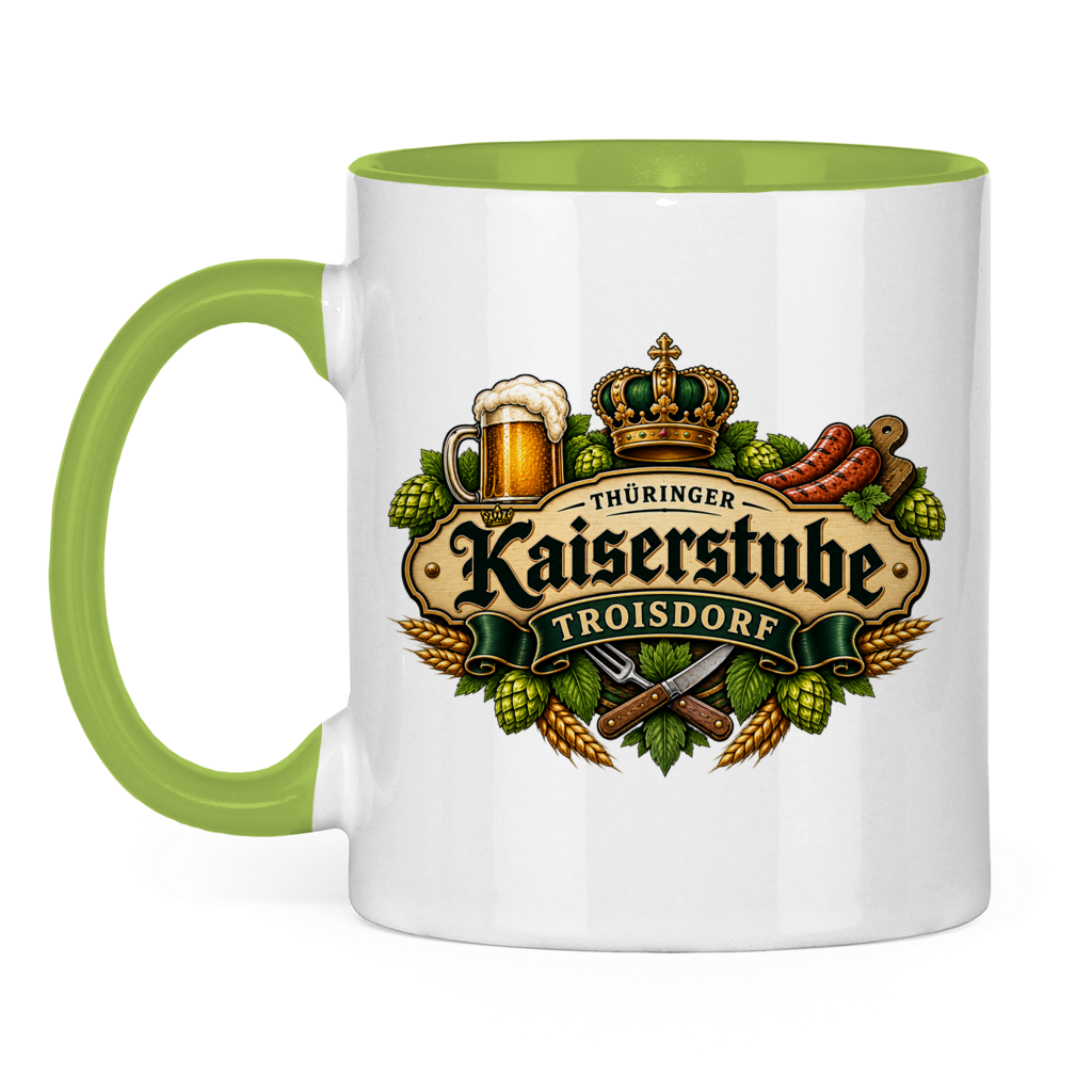 Tasse zweifarbig Kaiserstube Emblem