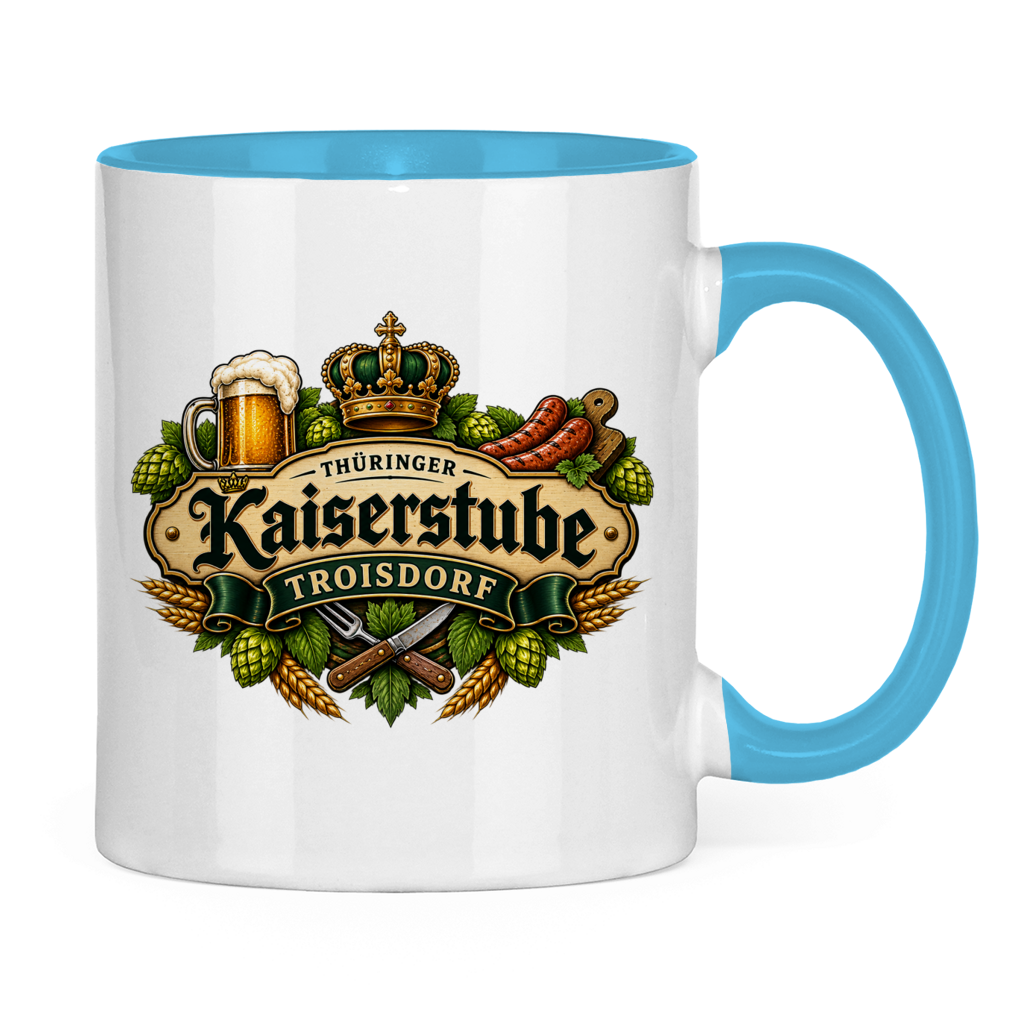 Tasse zweifarbig Kaiserstube Emblem
