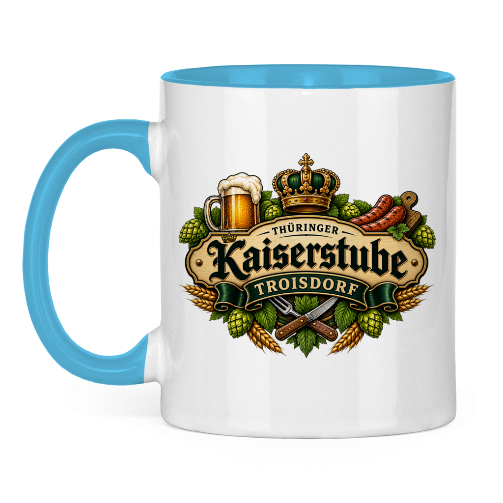 Tasse zweifarbig Kaiserstube Emblem