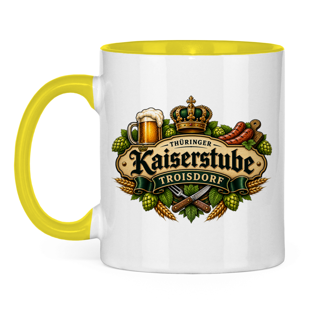 Tasse zweifarbig Kaiserstube Emblem