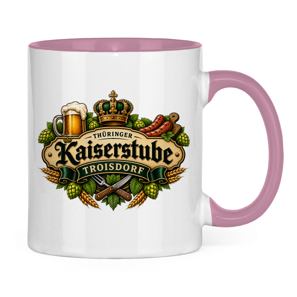 Tasse zweifarbig Kaiserstube Emblem