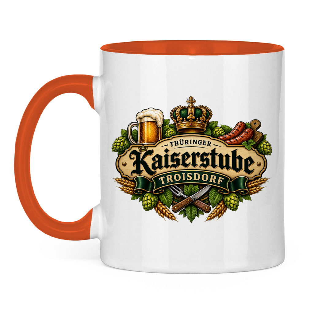 Tasse zweifarbig Kaiserstube Emblem