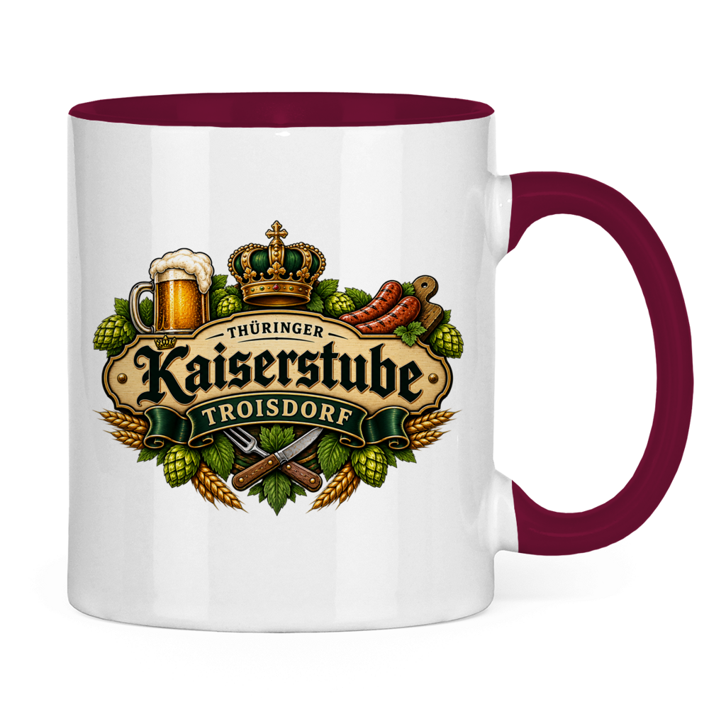 Tasse zweifarbig Kaiserstube Emblem