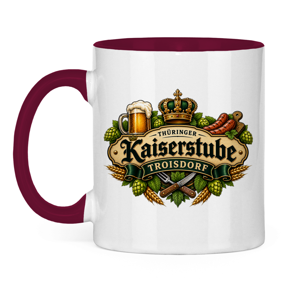 Tasse zweifarbig Kaiserstube Emblem