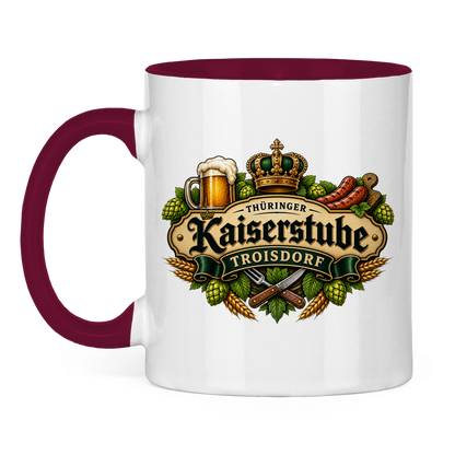 Tasse zweifarbig Kaiserstube Emblem