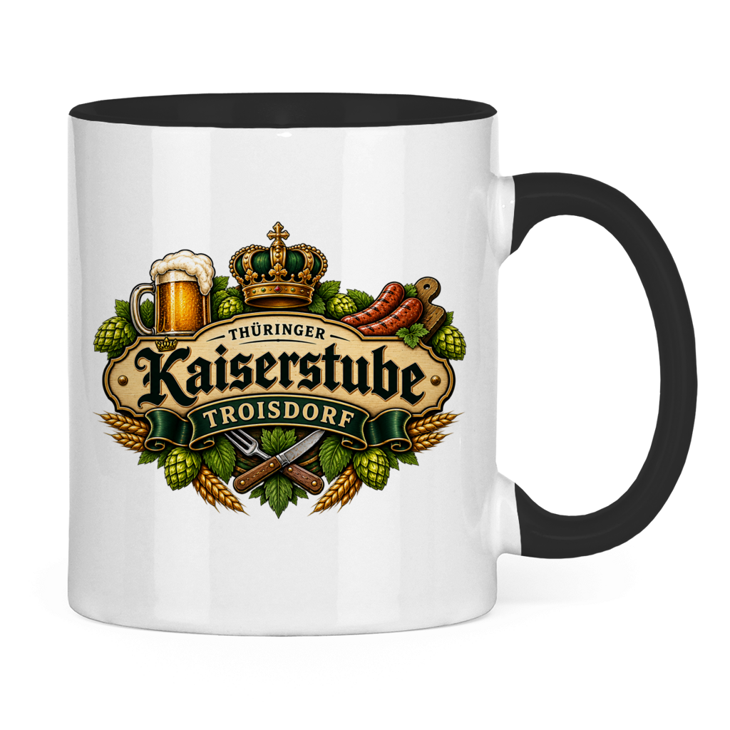 Tasse zweifarbig Kaiserstube Emblem