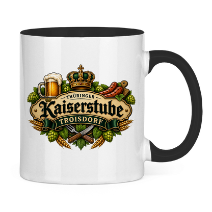 Tasse zweifarbig Kaiserstube Emblem