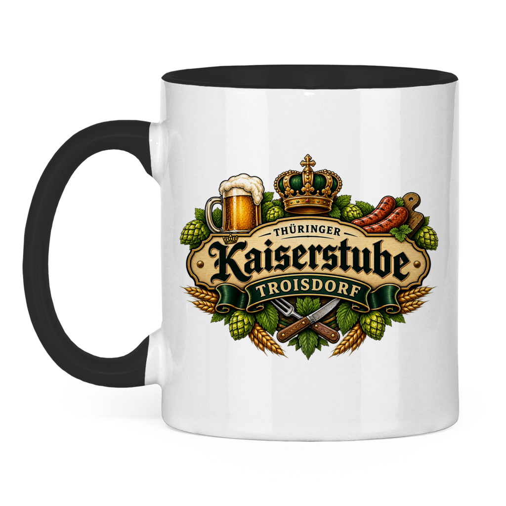 Tasse zweifarbig Kaiserstube Emblem