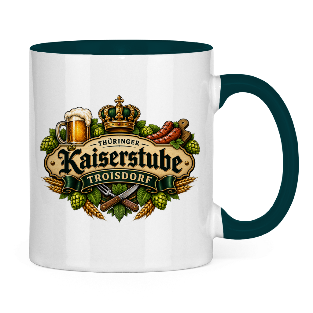 Tasse zweifarbig Kaiserstube Emblem