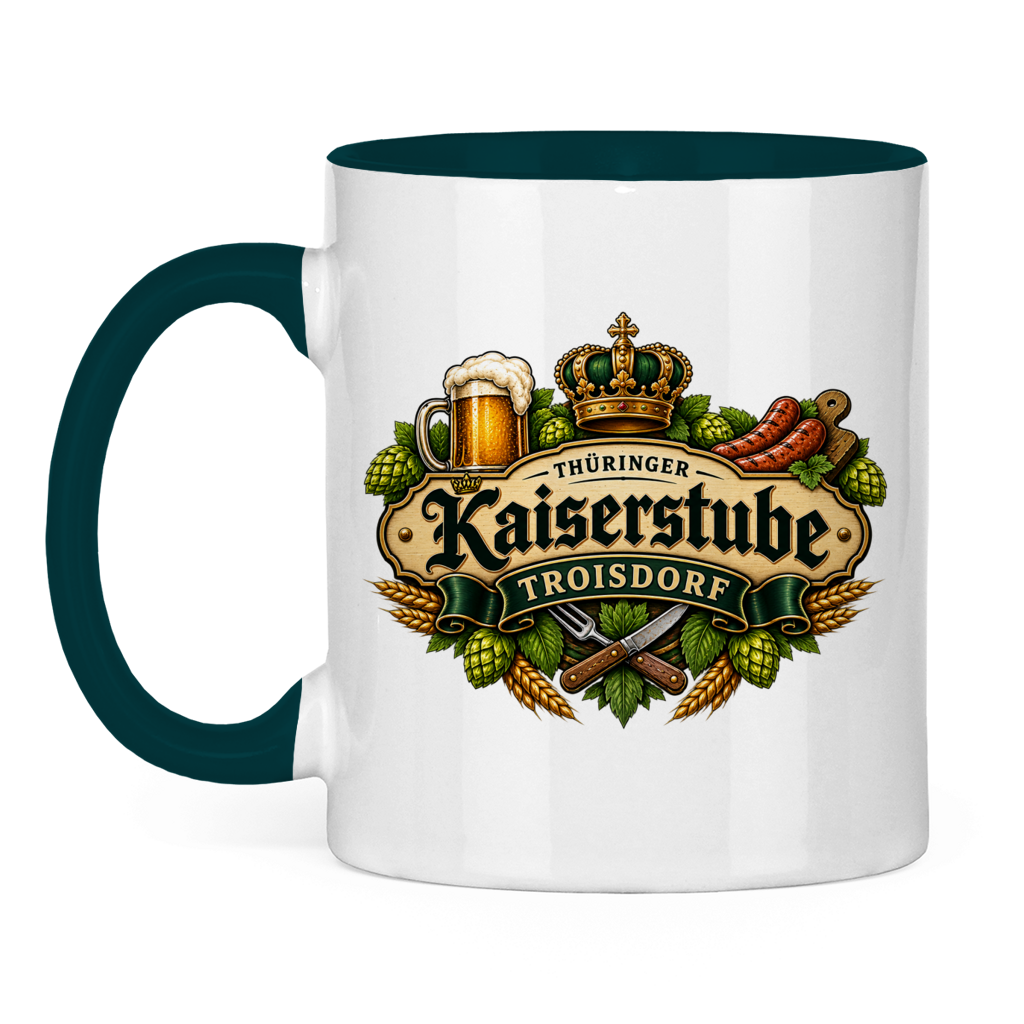 Tasse zweifarbig Kaiserstube Emblem