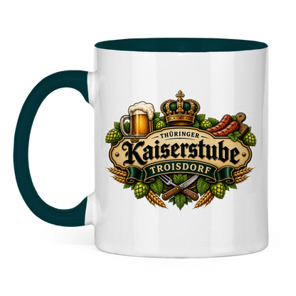 Tasse zweifarbig Kaiserstube Emblem
