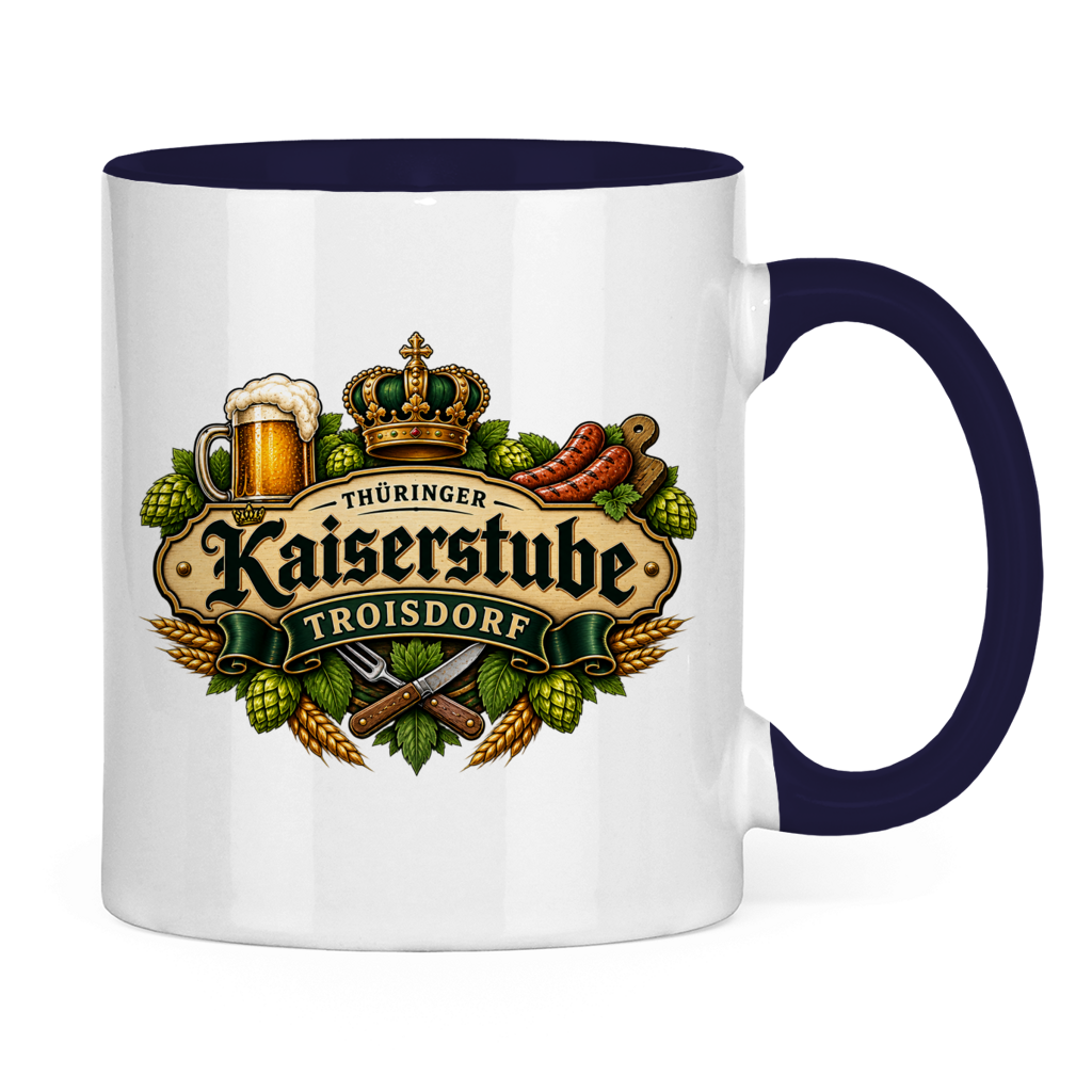 Tasse zweifarbig Kaiserstube Emblem
