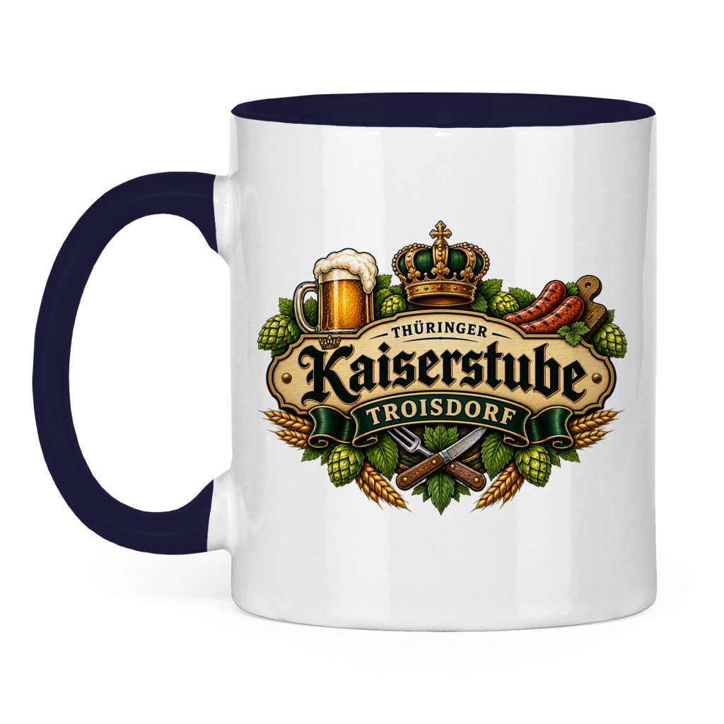 Tasse zweifarbig Kaiserstube Emblem