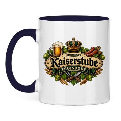 Tasse zweifarbig Kaiserstube Emblem