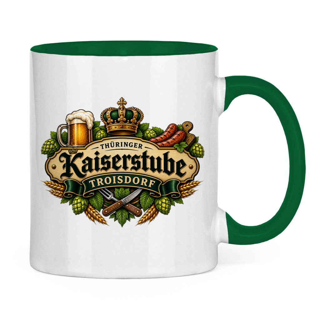 Tasse zweifarbig Kaiserstube Emblem
