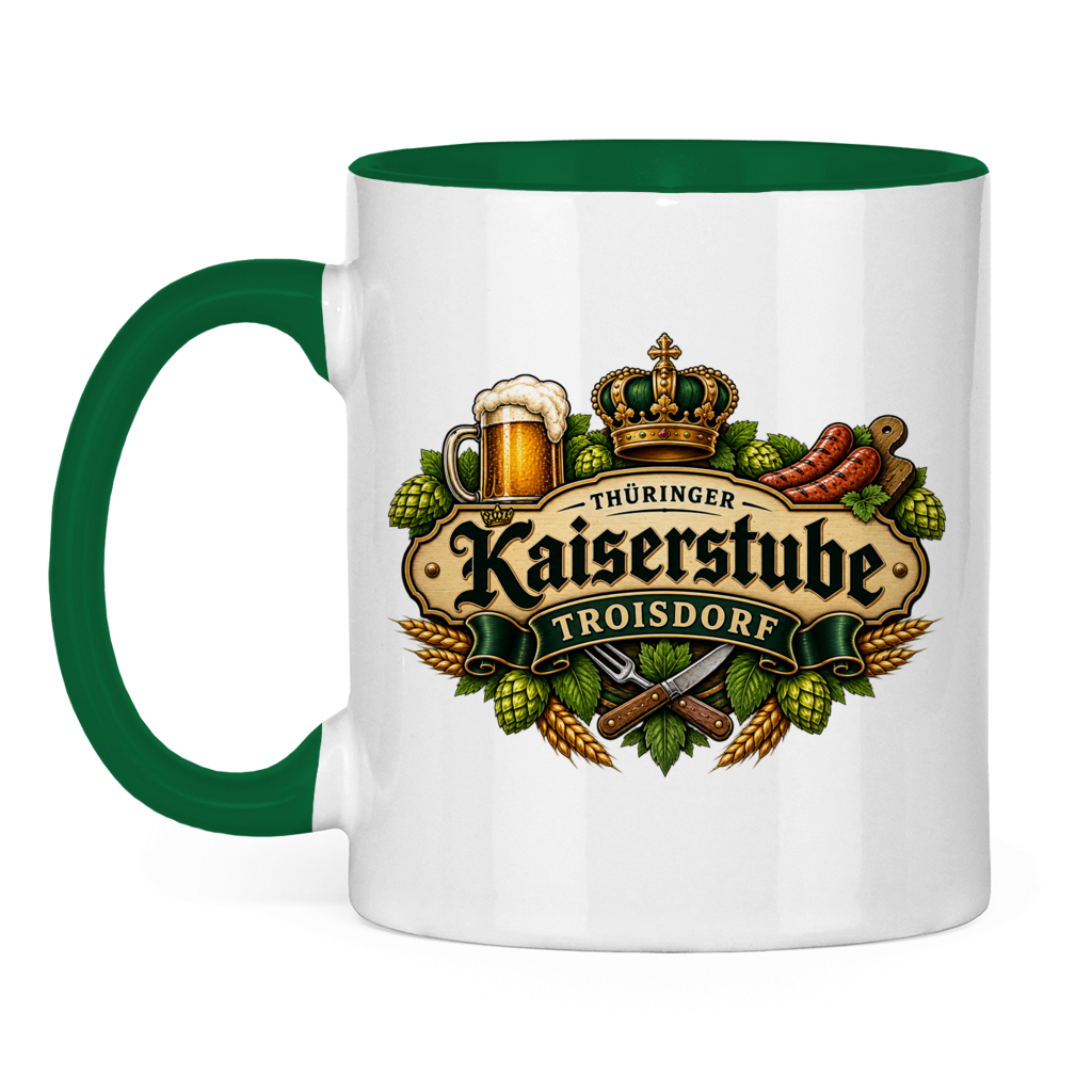 Tasse zweifarbig Kaiserstube Emblem
