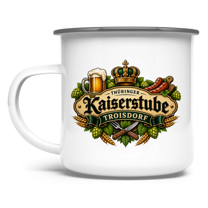 Emaille Tasse Kaiserstube Emblem