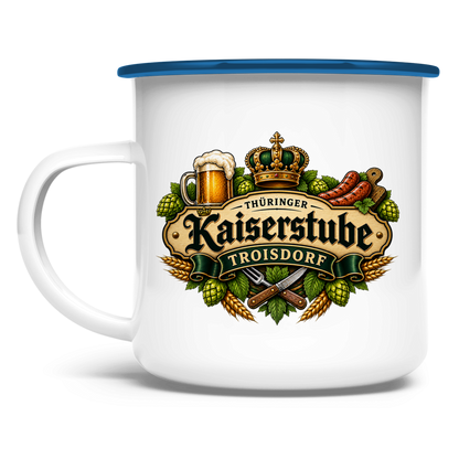 Emaille Tasse Kaiserstube Emblem
