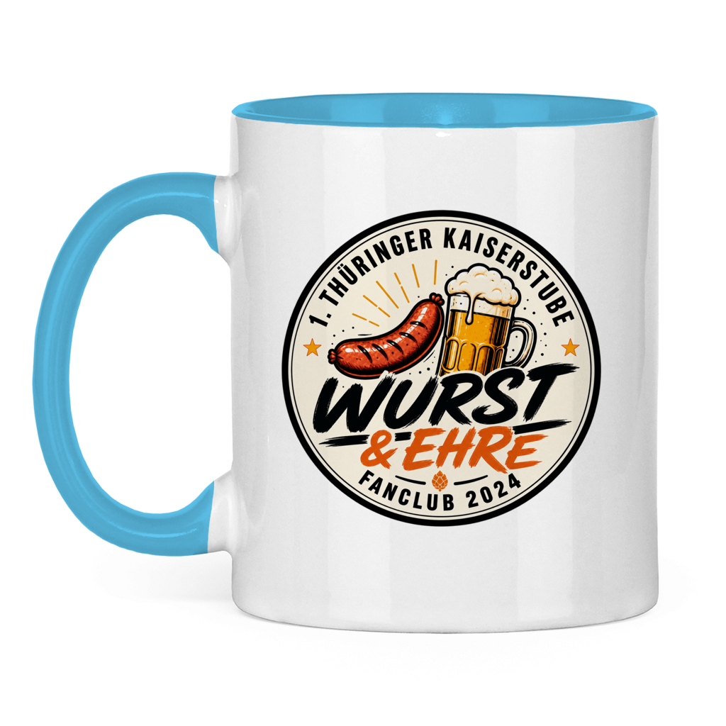 Tasse (zweifarbig) Fanclub *Wurst und Ehre*