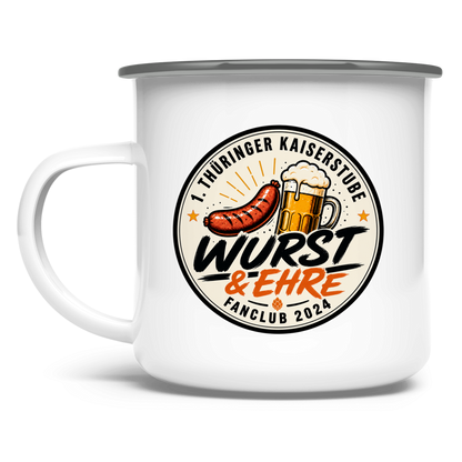 Emaille Tasse Fanclub *Wurst und Ehre*
