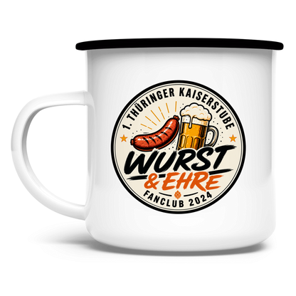 Emaille Tasse Fanclub *Wurst und Ehre*