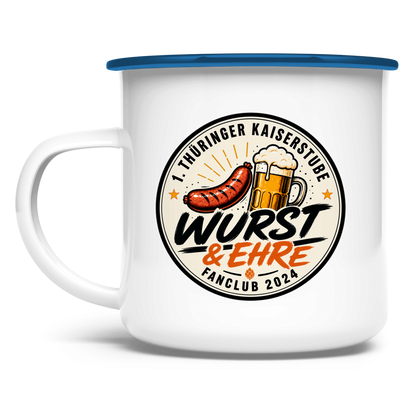 Emaille Tasse Fanclub *Wurst und Ehre*