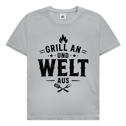 Grill an - Welt aus / Shirt für Minimalisten