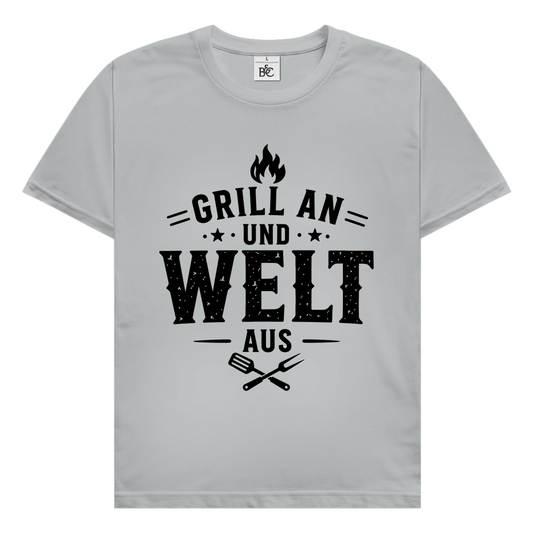 Grill an - Welt aus / Shirt für Minimalisten