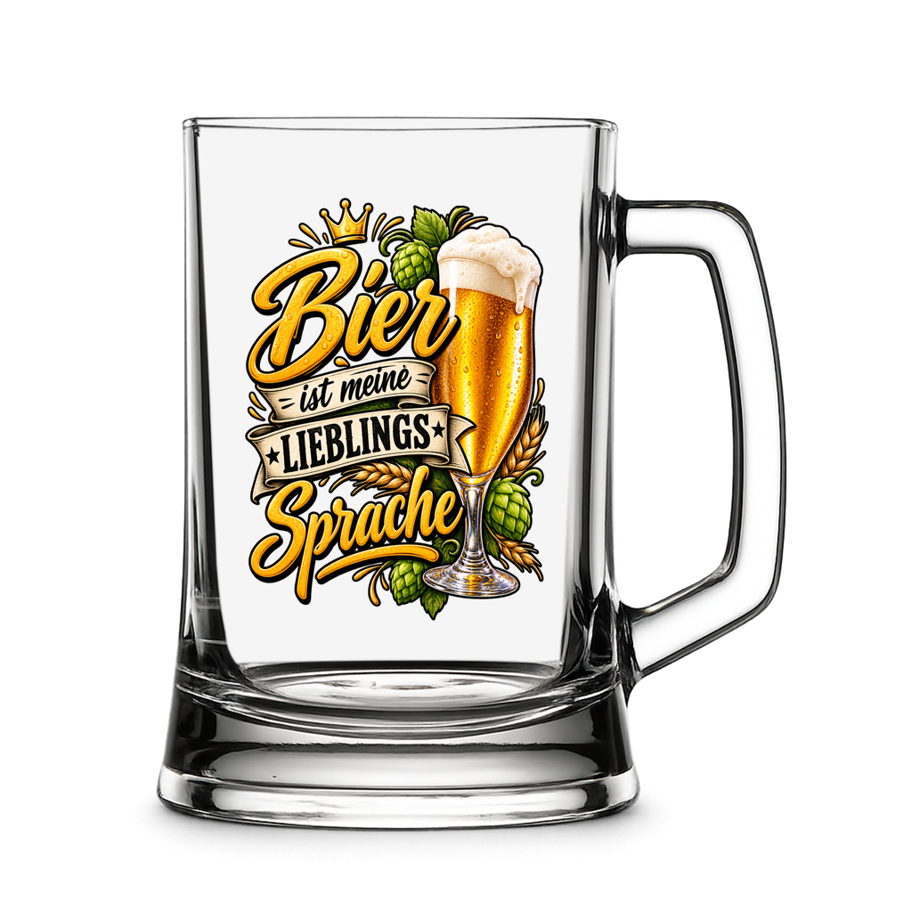 Bier ist meine Sprache /Bierkrug